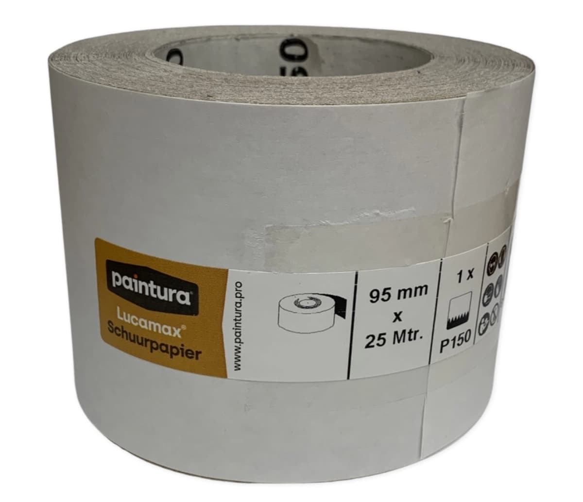 Paintura Lucamax Schuurpapier Rol - P80 - 95mmx25m
