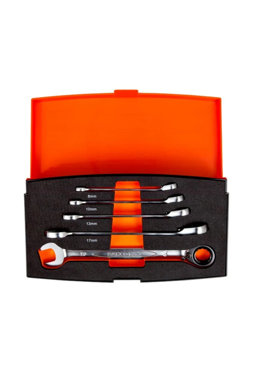 Bahco 1RM/S5 5-delige Steek-/ringratelsleutelset - 8-19mm