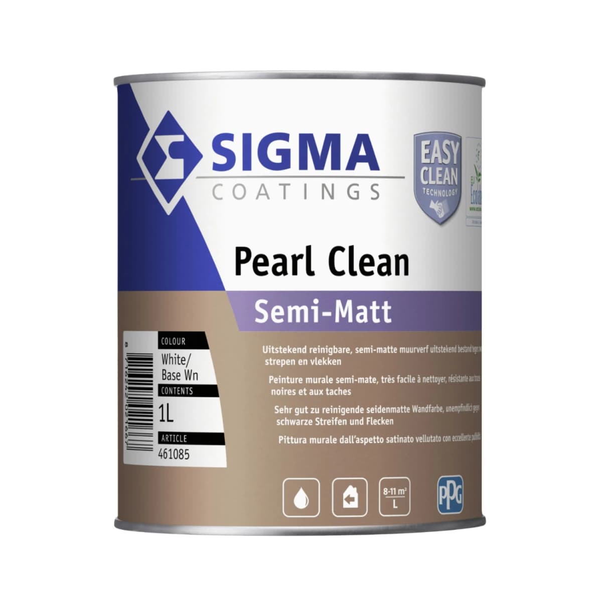 Sigma Pearl Clean Semi-Matt - Op Kleur Gemengd - 1L