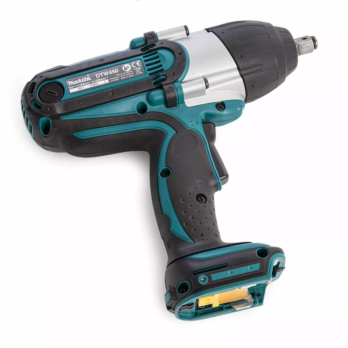 Makita DTW450Z 18V Li-Ion Accu Slagmoersleutel Body - 440Nm - 1/2" thumbnail 2