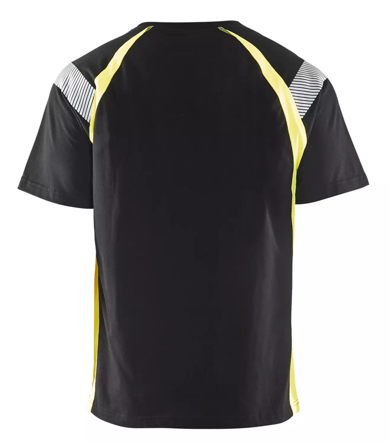 Blåkläder 3332 T-shirt Visible Zwart/geel - M thumbnail 2