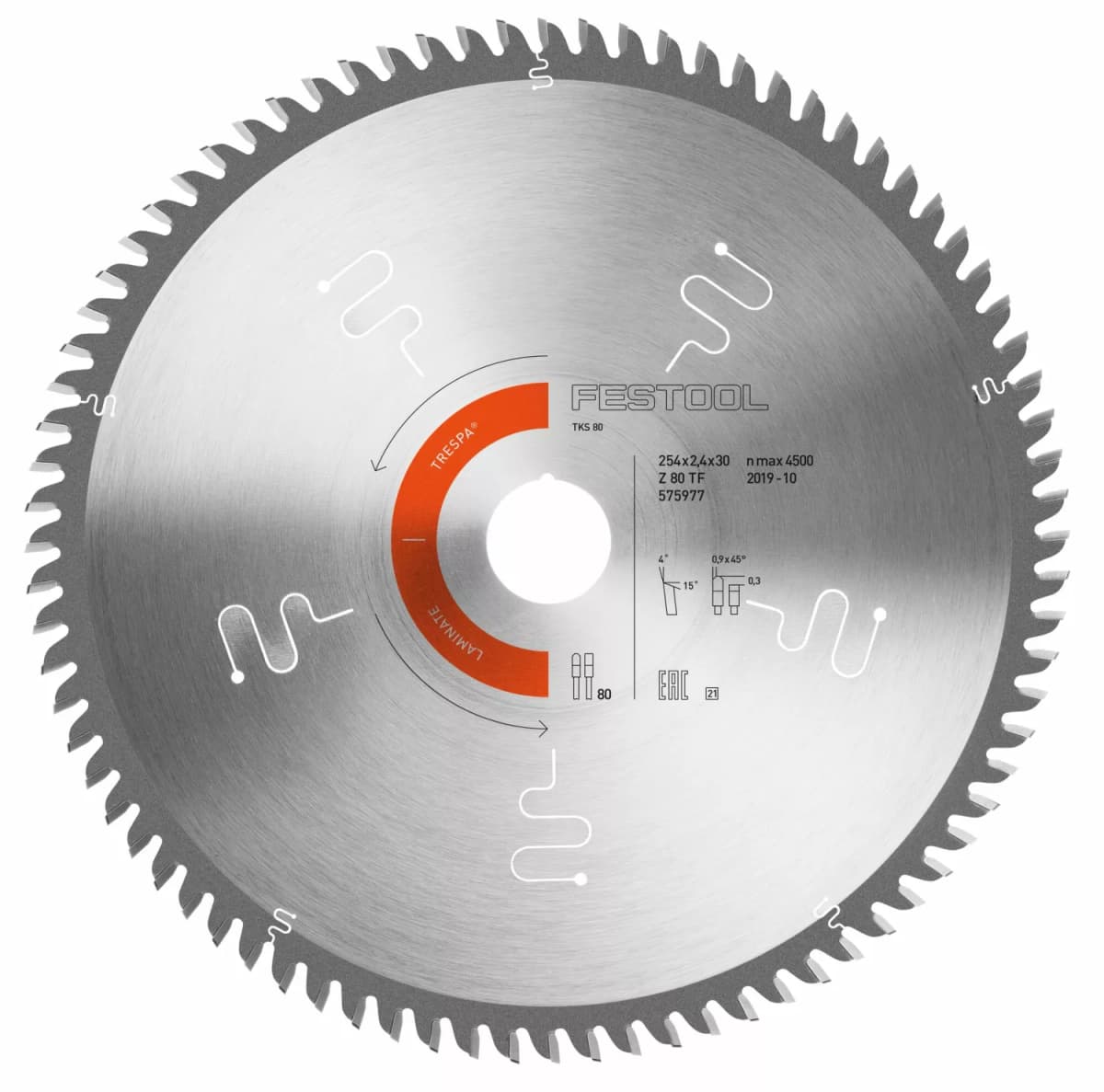 Festool 575977 HW 254x2,4x30 TF80 L Speciaal Cirkelzaagblad - 254mm