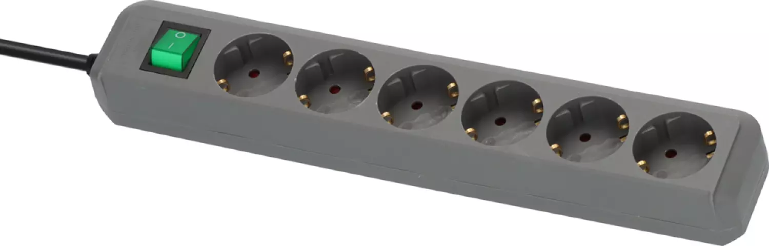 Brennenstuhl 1159540015 6 Voudige Stekkerdoos Met Schakelaar - 1,5m X 34cm thumbnail 2