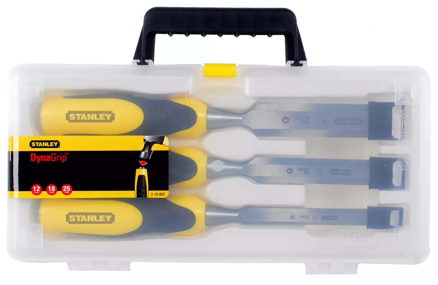 Stanley 2-16-883 3 Delige Dynagrip Steekbeitelset In Koffer thumbnail 2