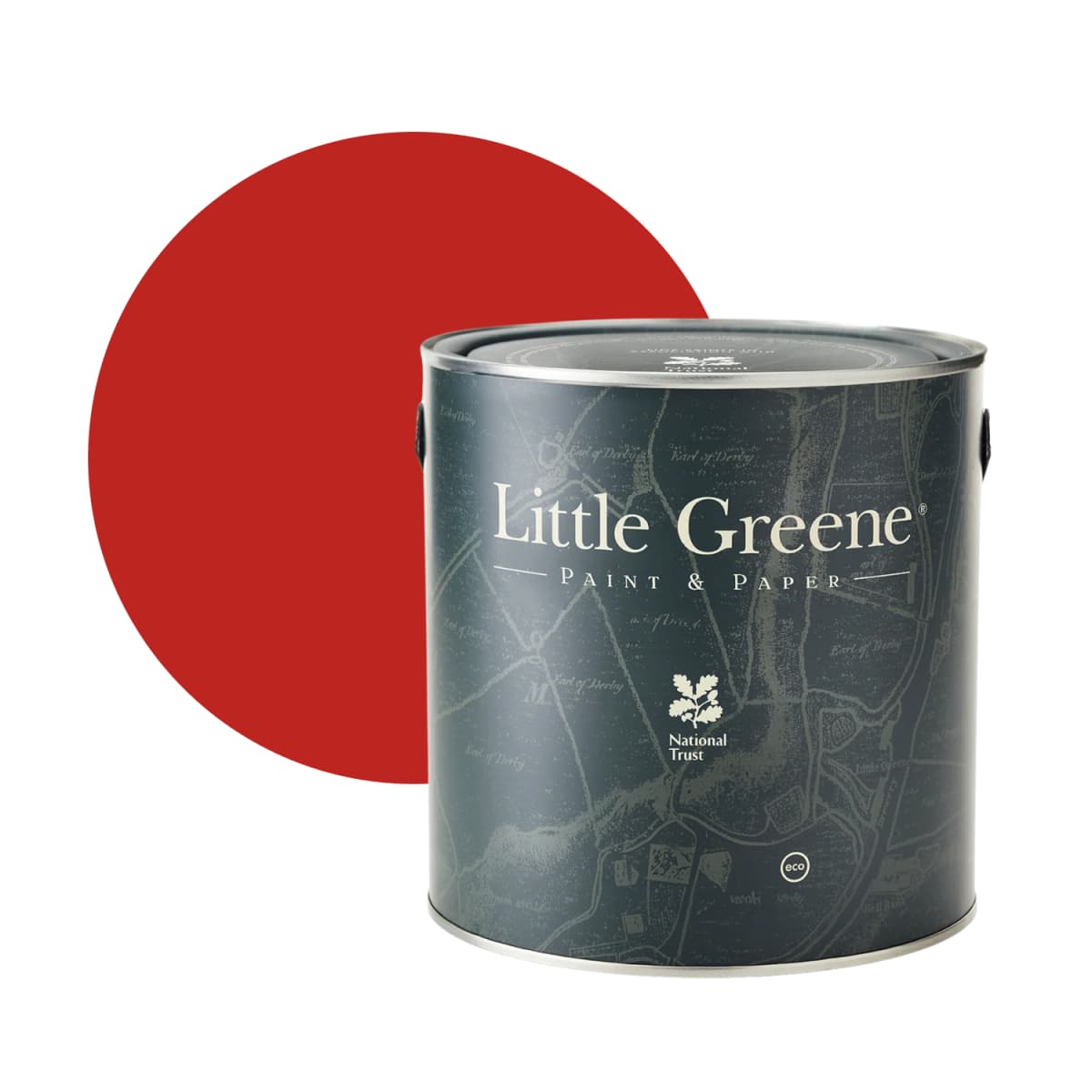 Little Greene Intelligent Matt Emulsion - Atomic Red No. 190 - 2,5L