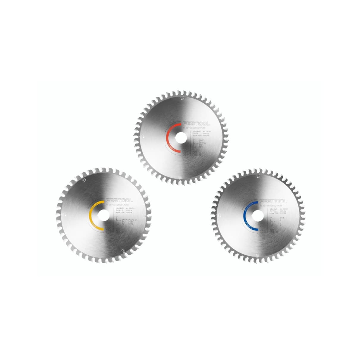 Festool 578568 KSB-SORT/3 W/L/A 168x1,8 Zaagbladenset