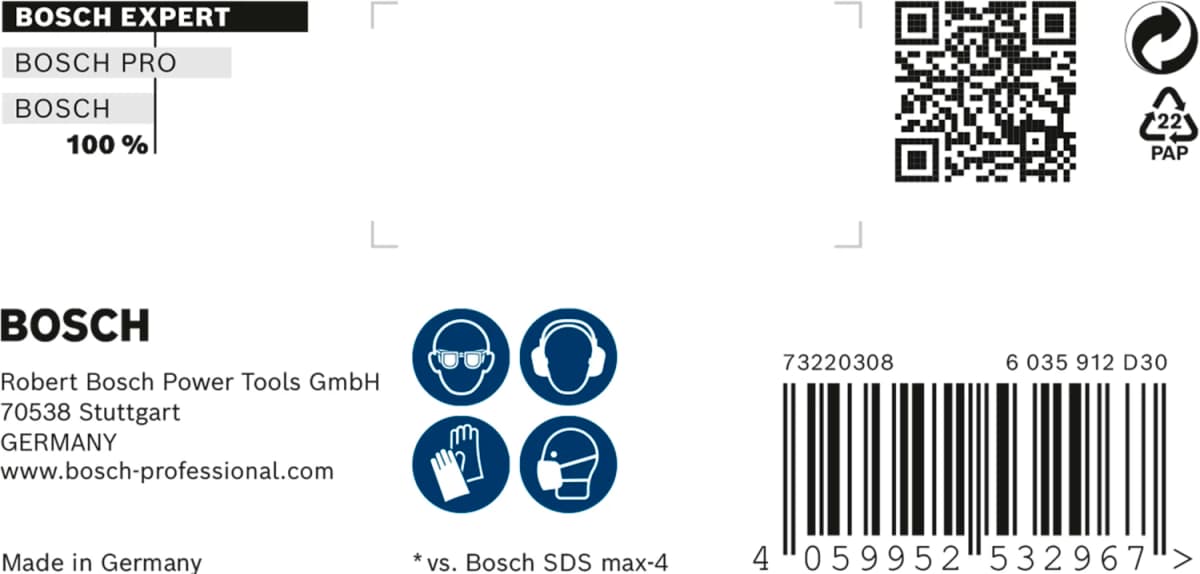 Bosch 2608900222 EXPERT Hamerboor SDS Max-8X - 18x400x540mm thumbnail 3