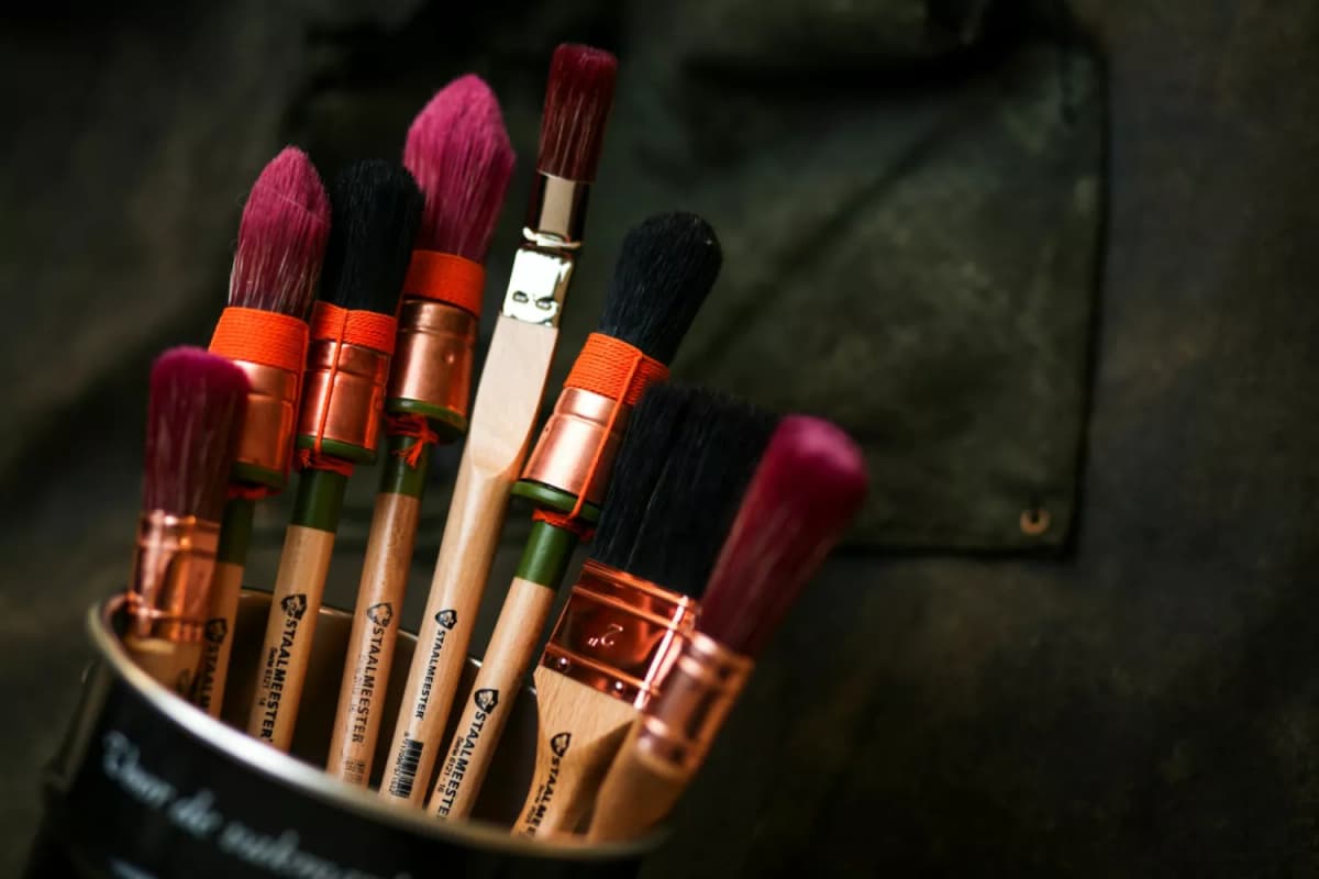 Staalmeester 6121 Classic Patentpuntkwast Zwart - NR-18 thumbnail 2