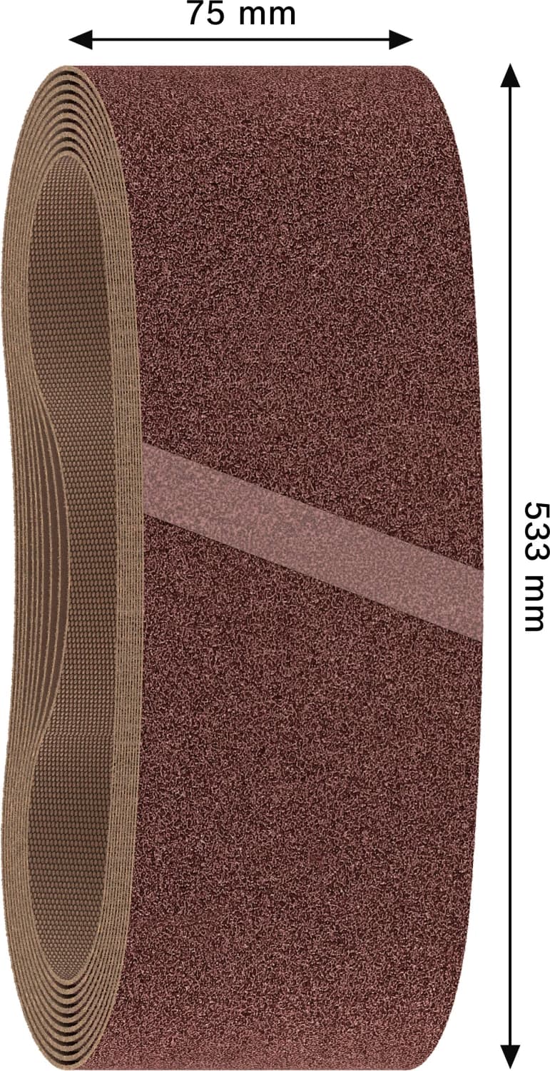 Bosch 2608606082 Schuurband X440 - K80 - 75 X 533mm (10st) thumbnail 4