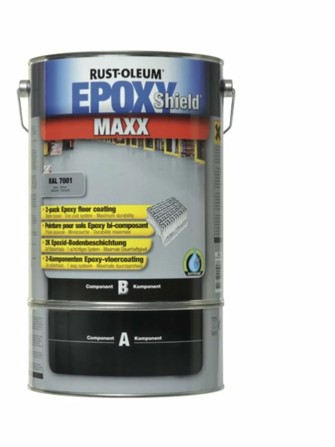 Rust-Oleum EpoxyShield MAXX Vloercoating - Lichtgrijs - 5L