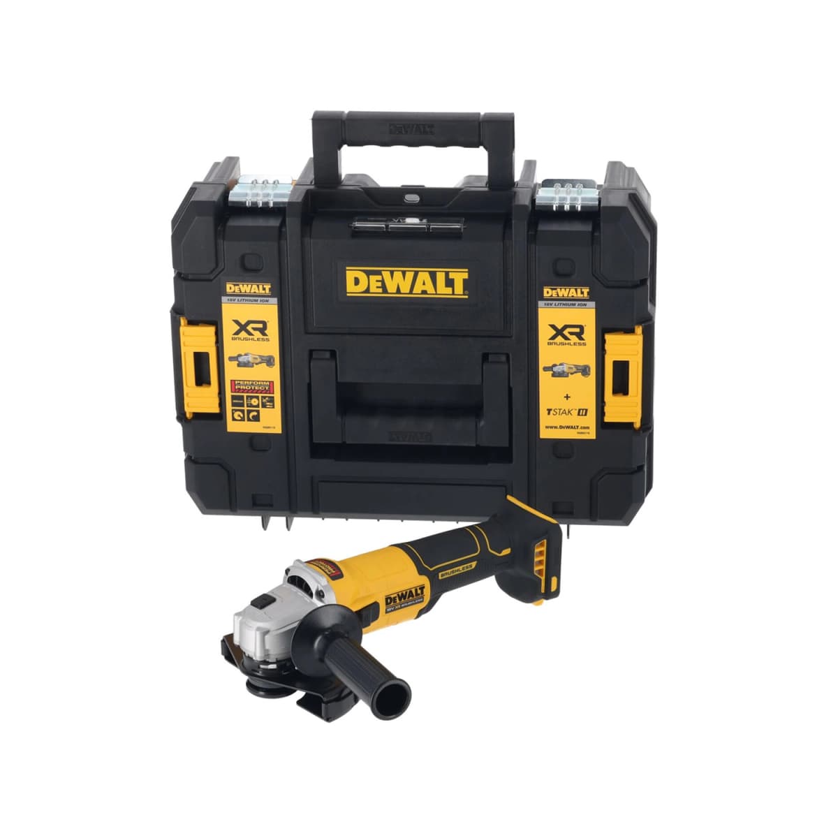 DeWALT DCG407NT-XJ 18V XR Accu Haakse Slijper Body In TSTAK - 125mm