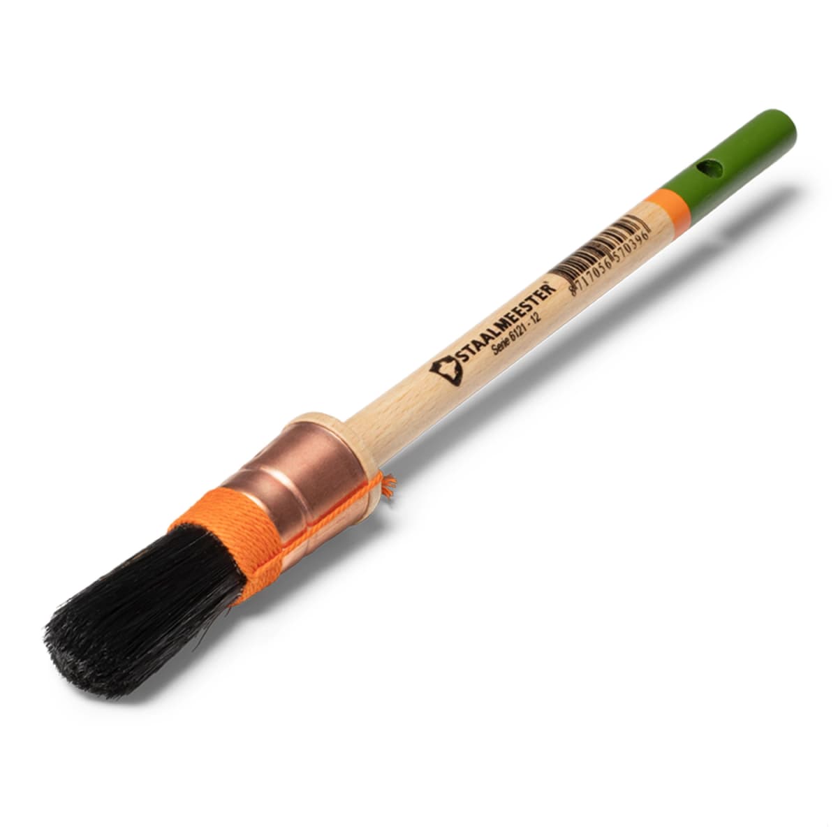 Staalmeester 6121 Classic Patentpuntkwast Zwart - NR-12