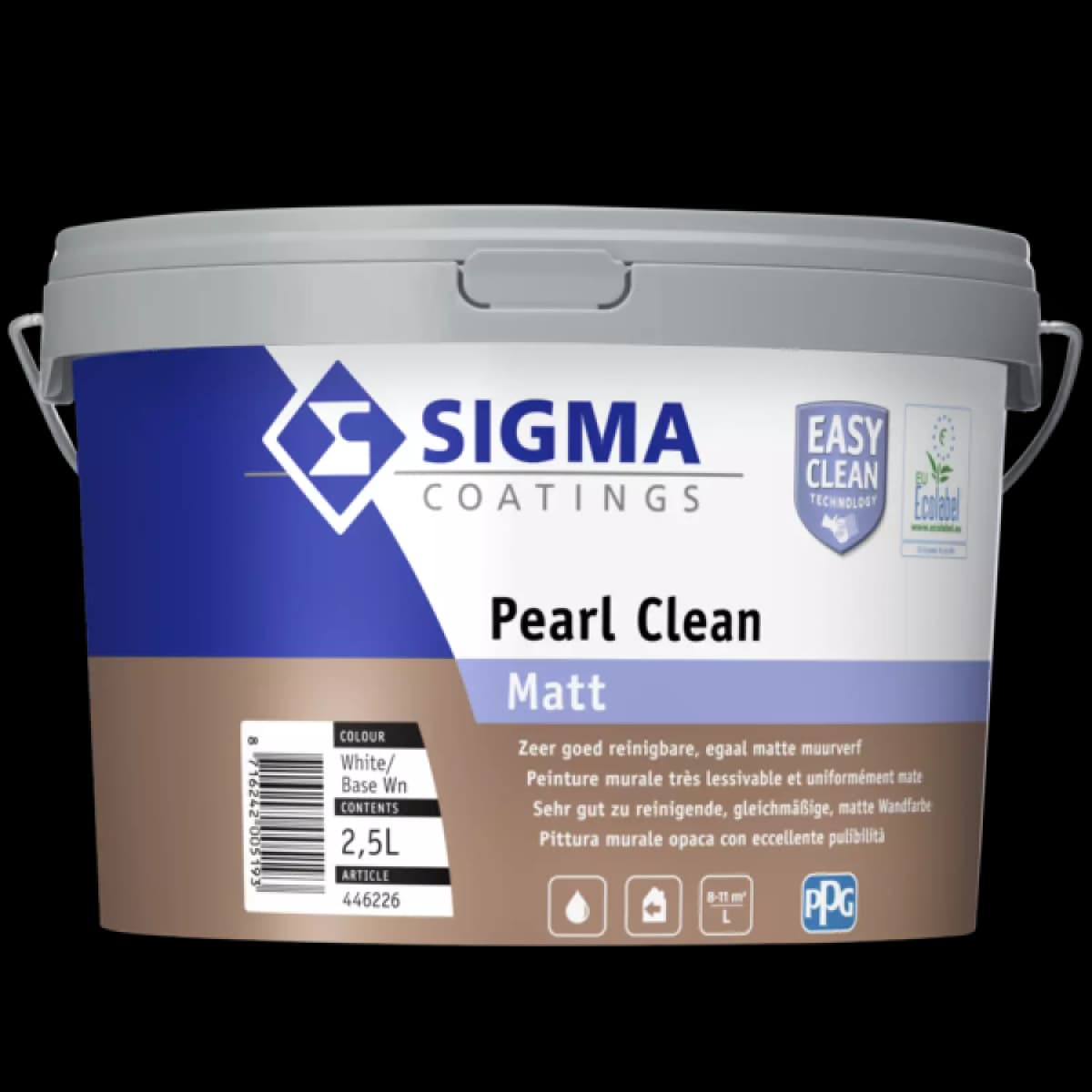 Sigma Pearl Clean Matt - Op Kleur Gemengd - 2,5L - Muurverf