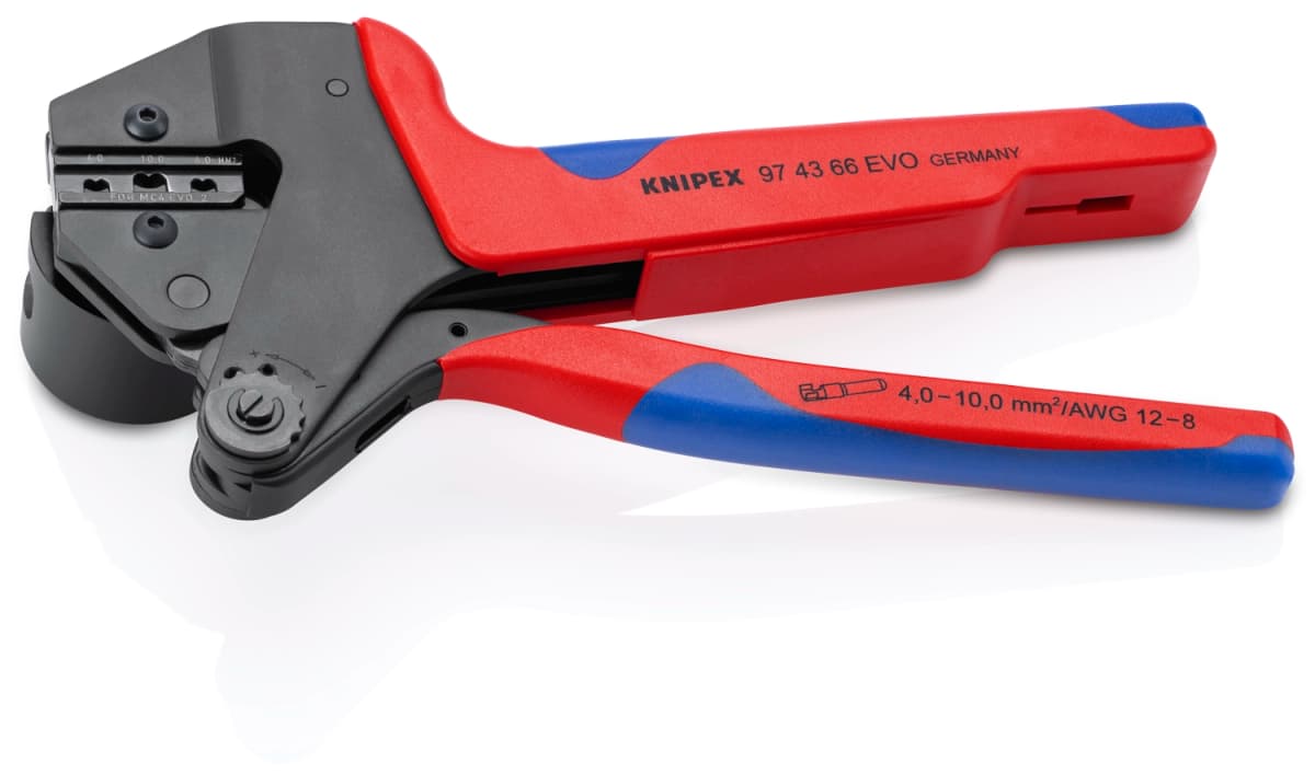 Knipex 97 43 66 EVO MC4 EVO2 Krimptang Voor Verwisselbare Krimpprofielen