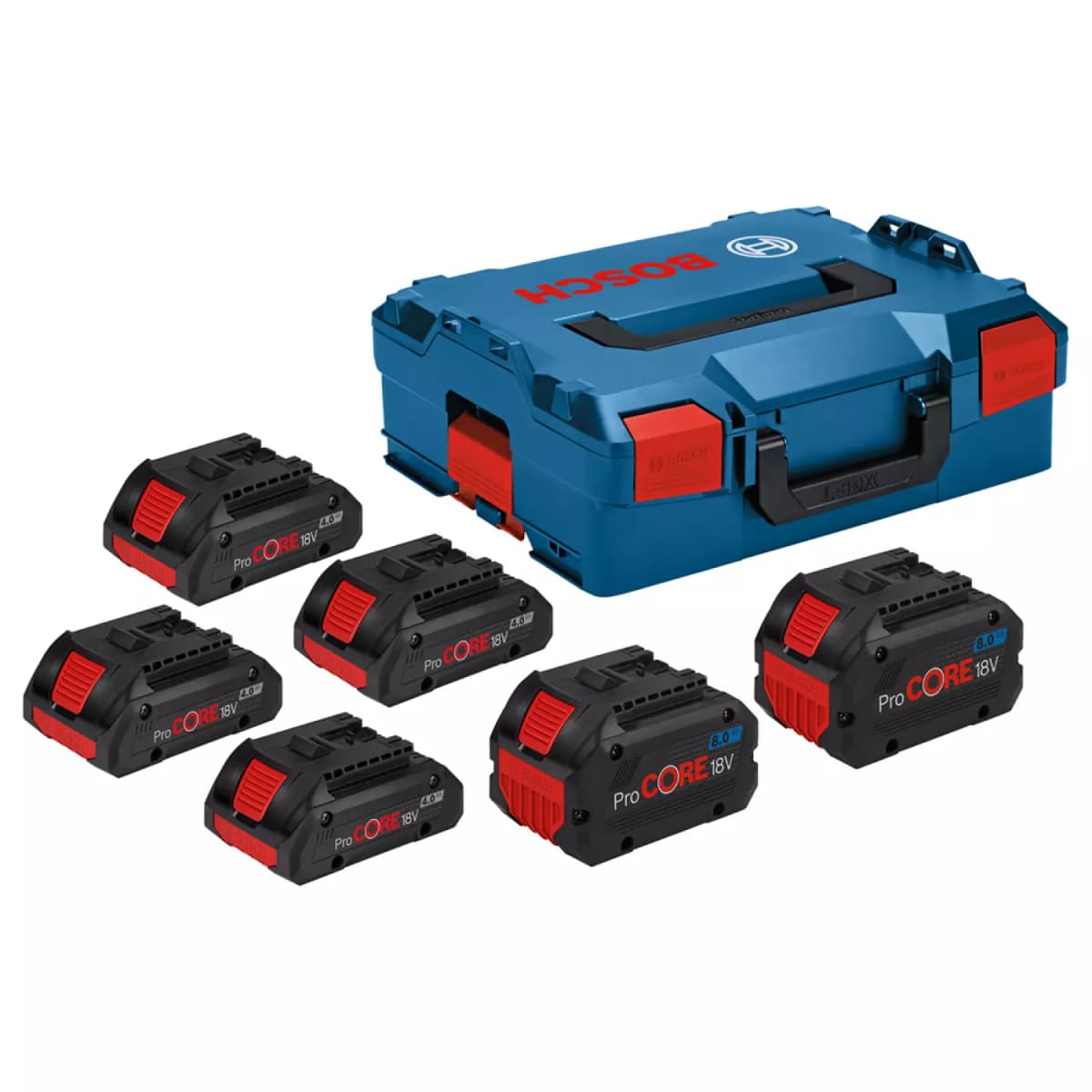 Bosch 1600A02A2T 6-delige 18V ProCore Accu Set (4x 4,0Ah En 2x 8,0Ah) In L-BOXX thumbnail 3