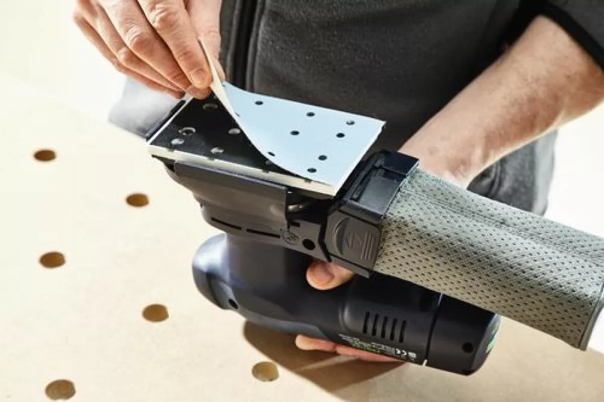 Festool RTSC 400-Basic ERGO 18V Li-Ion Accu Vlakschuurmachine In Systainer - Met 3.1Ah Accu thumbnail 2