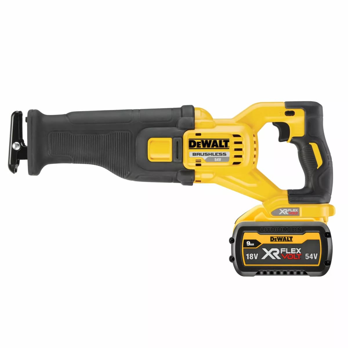 DeWALT DCS389X2-QW 54V Li-ion XR FlexVolt Accu Reciprozaag Set (2x 9.0Ah) In TSTAK thumbnail 2
