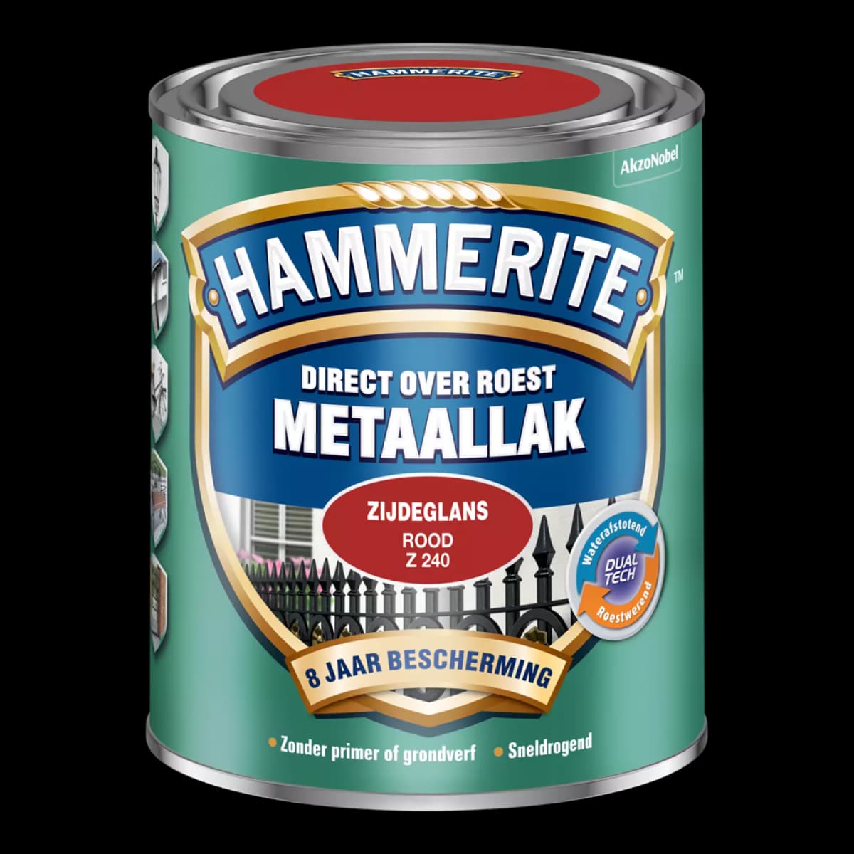Hammerite Metaallak Zijdeglans Rm - Rood - 0,75L