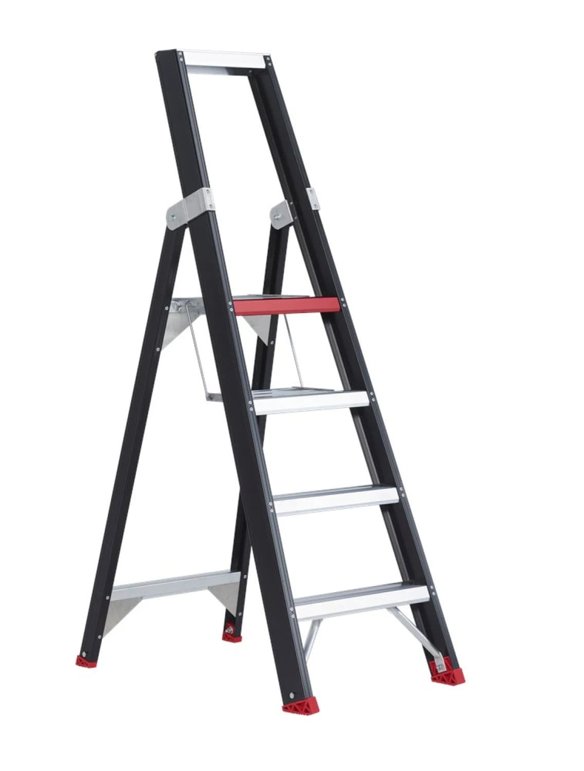 Altrex Taurus TGB 4 Trap - Enkel - Aluminium Met Coating - 4 Treden - Max. Werkhoogte 2,95m