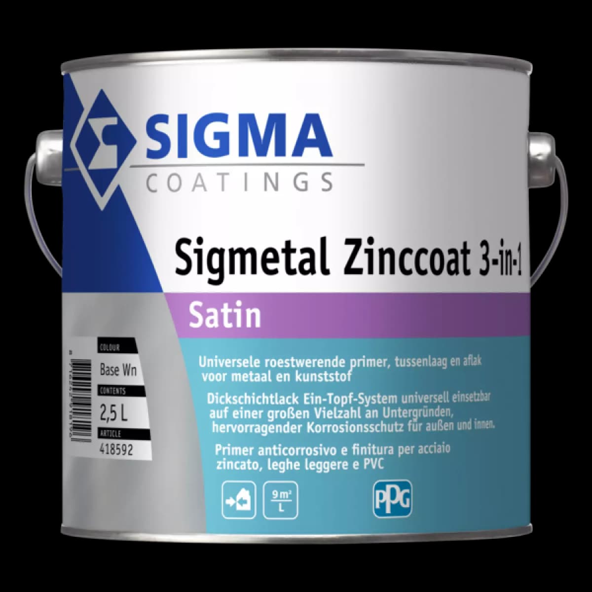 Sigma Sigmetal Zinccoat 3-in1 Satin - 2,5L