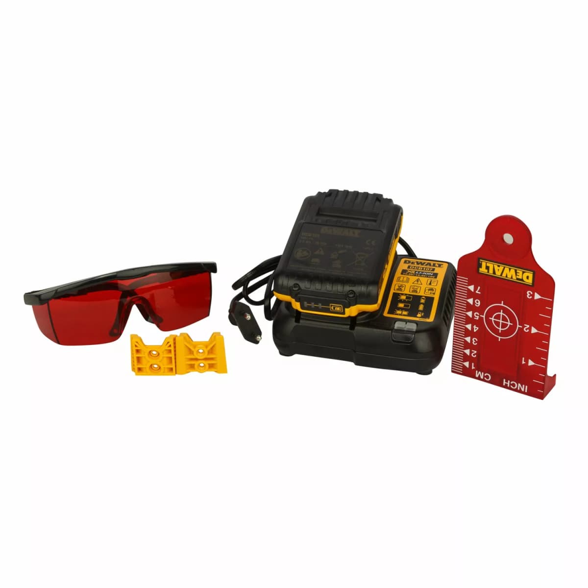 DeWALT DCE074D1R 18V Rotatie Laser Set Incl. Ontvanger In Koffer - Rood - 45m - IP54 thumbnail 2