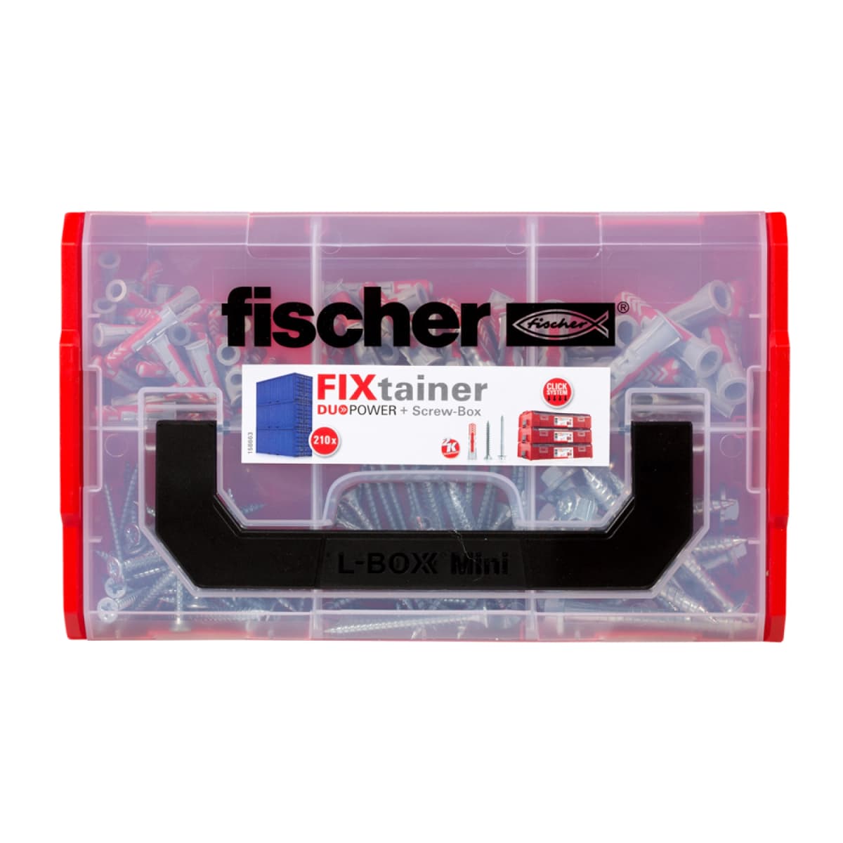 Fischer 536162 210-delige FixTainer DuoPower Pluggen-/schroevenset -Ø6, Ø8, Ø10mm thumbnail 4
