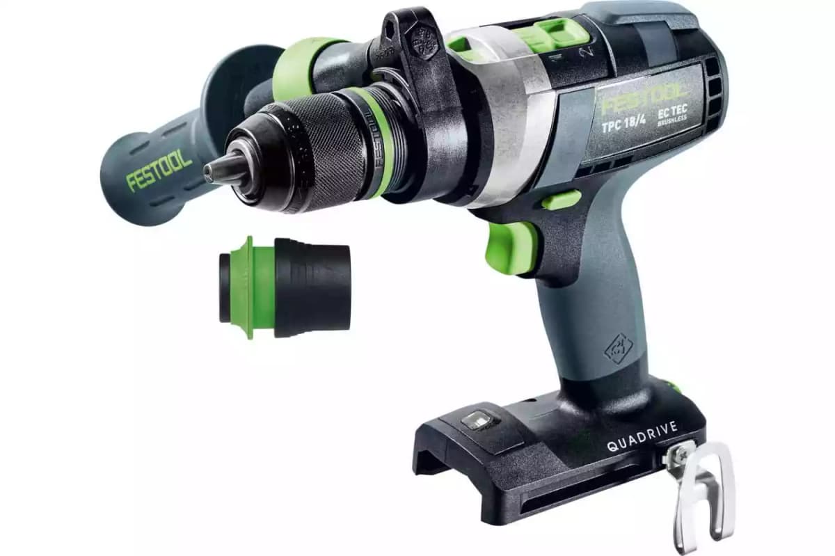 Festool TPC 18/4 I-Basic QUADRIVE 18V Li-Ion Accu Klopboormachine Body In Systainer - 75Nm thumbnail 2