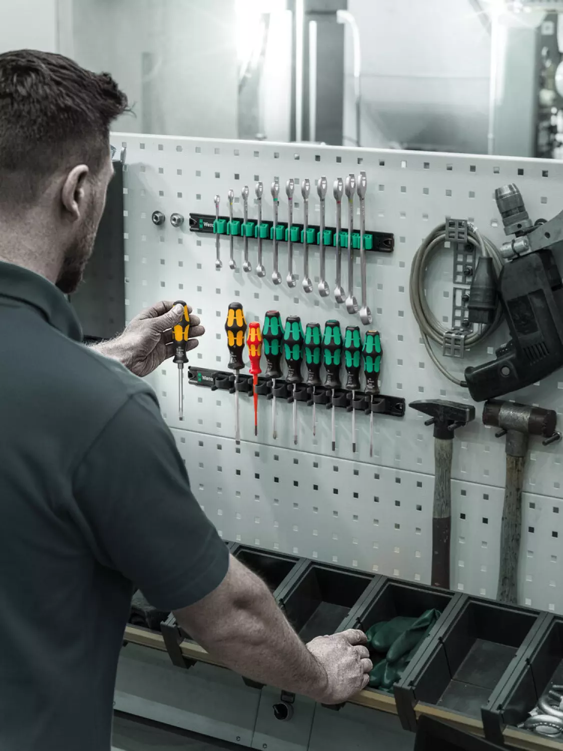 Wera 05051012001 9650 9-delig Magneetstrip Kraftform Schroevendraaierset thumbnail 3