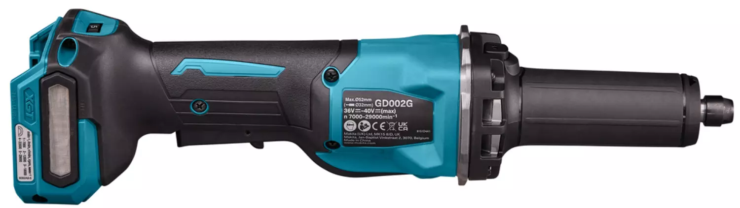 Makita GD002GZ 40V XGT Li-ion Accu Rechte Slijper Body Met Veiligheidsschakelaar thumbnail 2