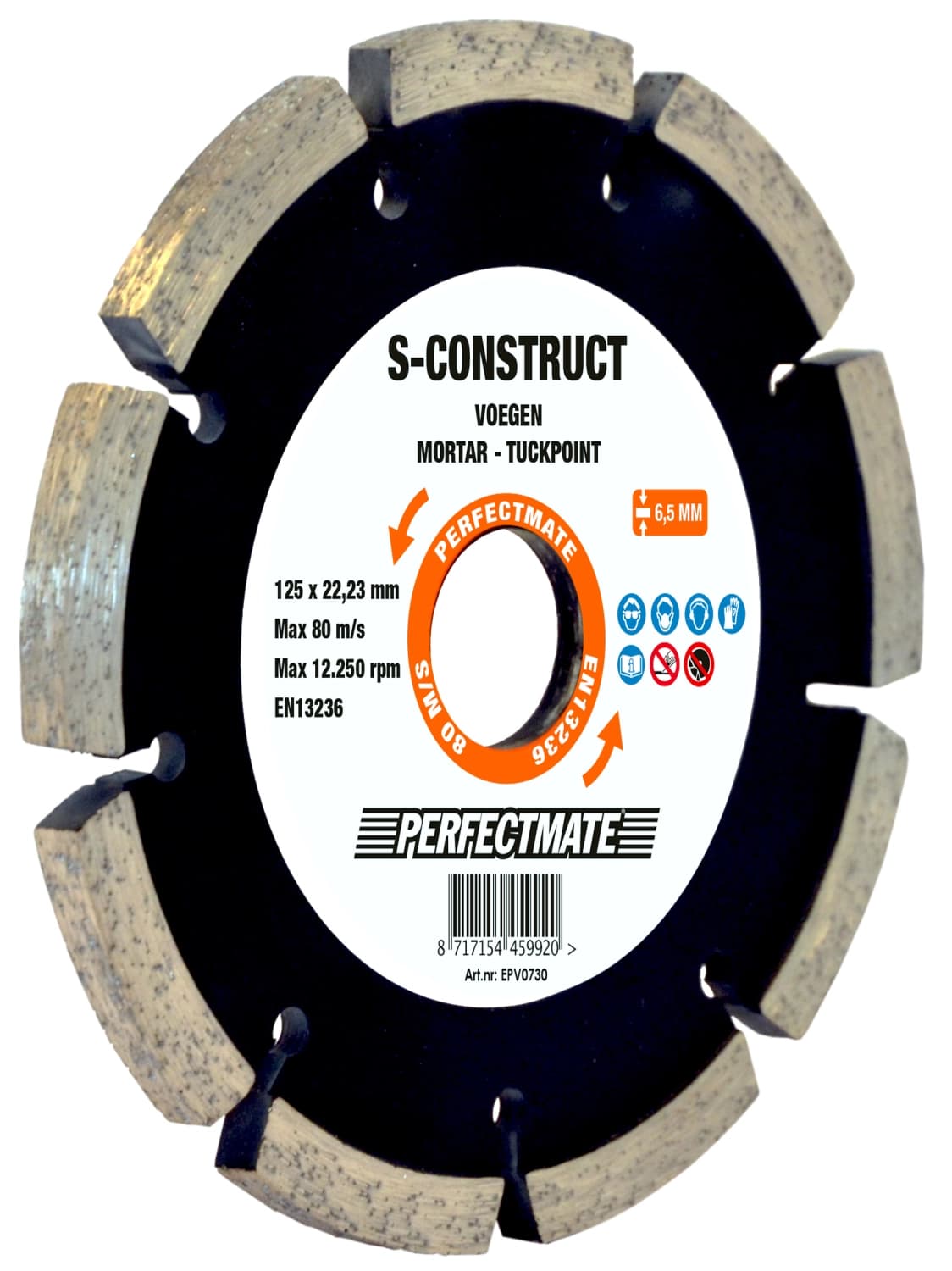 Perfectmate EPV0730 Voegenfrees Diamant - 125 X 6,5 X 22,23mm