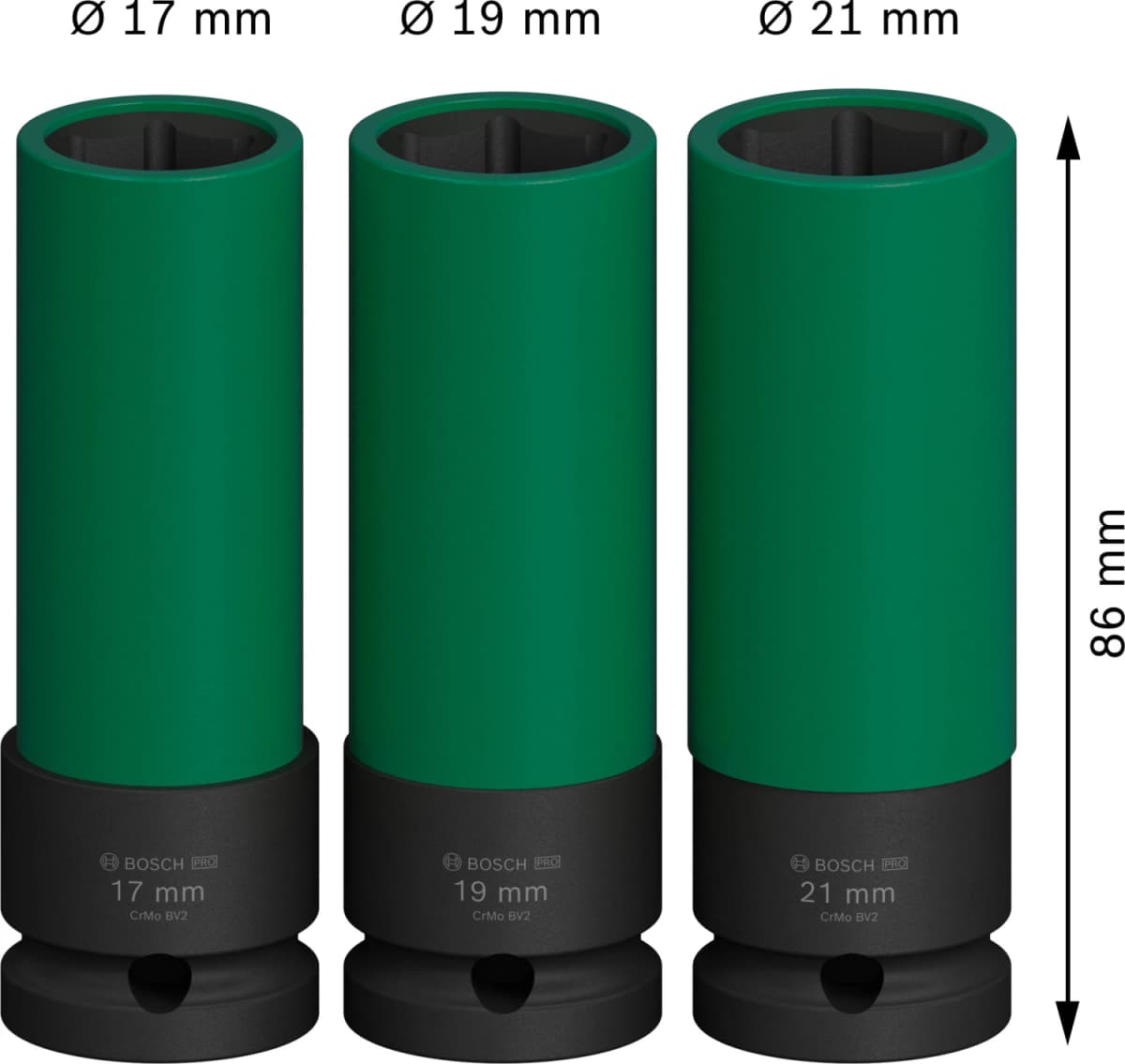 Bosch 3-delige PRO Impact-doppenset -½ - 17/19/21mm thumbnail 4