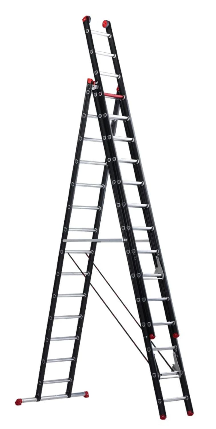 Altrex Mounter ZR 3099 Reformladder - Aluminium - 3 X 14 Sporten - 9,55m - Met Stabiliteitsbalk