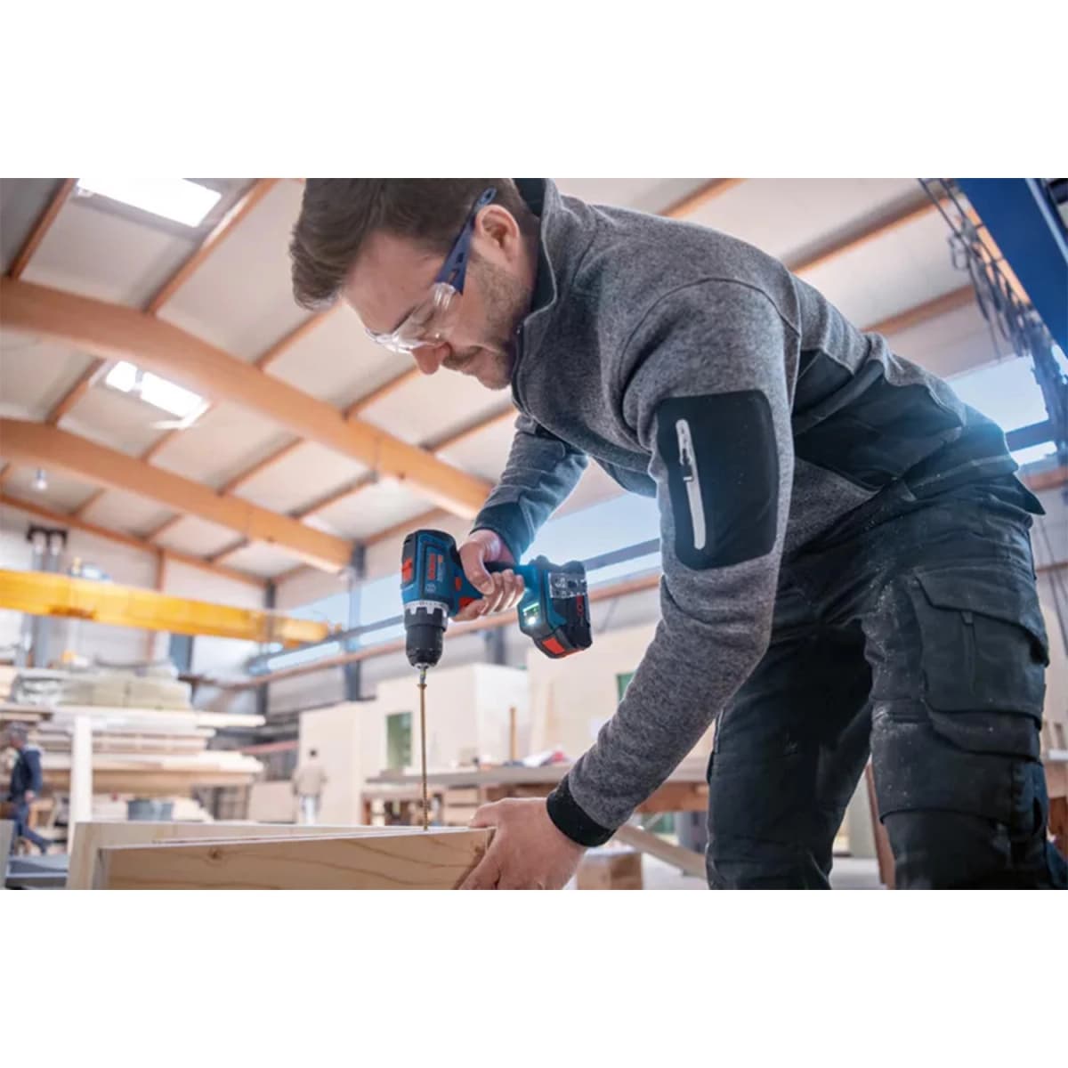 Bosch GSR18V-90C 18V Li-ion Accu Schroefboormachine Set (3x 4Ah Accu) In L-Boxx - 64Nm thumbnail 4