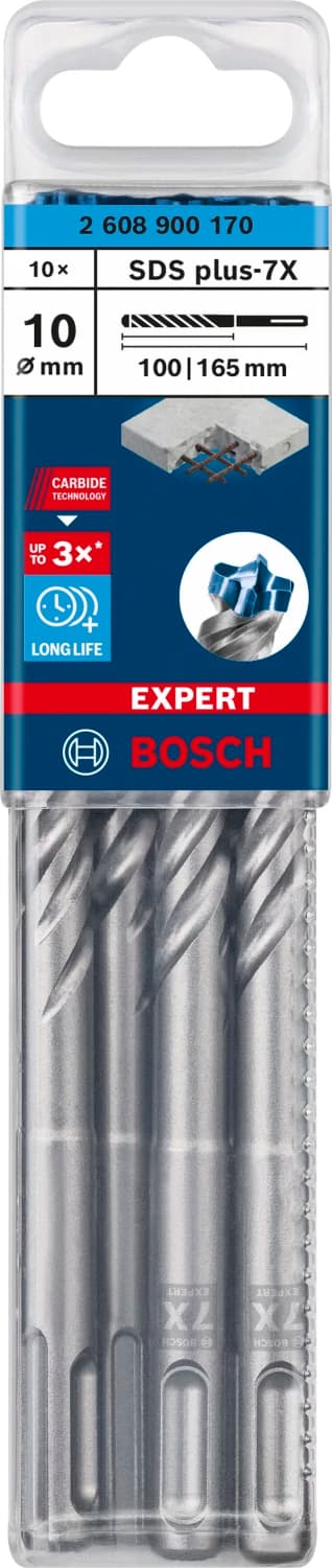 Bosch 2608900170 EXPERT Hamerboor SDS Plus-7X 10st 10x100x165mm thumbnail 2