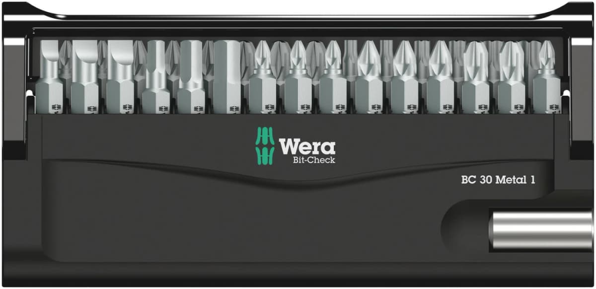 Wera 05057440001 30-delige Bit-Check 30 Metal 1 SB Set