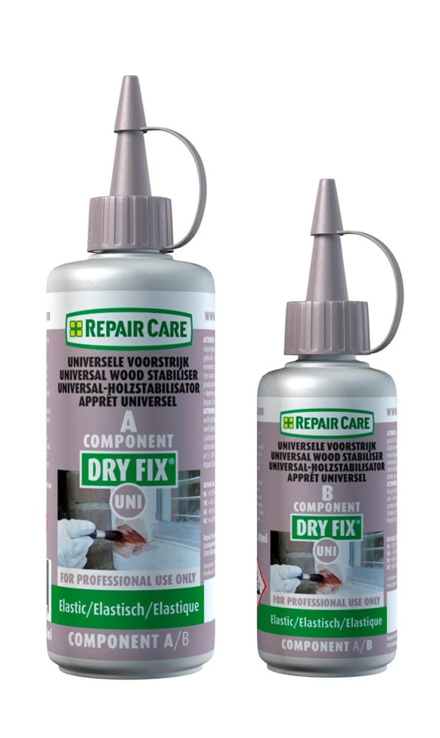 Repair Care 2010105 Dry Fix Elastische Voorstrijk - Transparant - 40+80ml