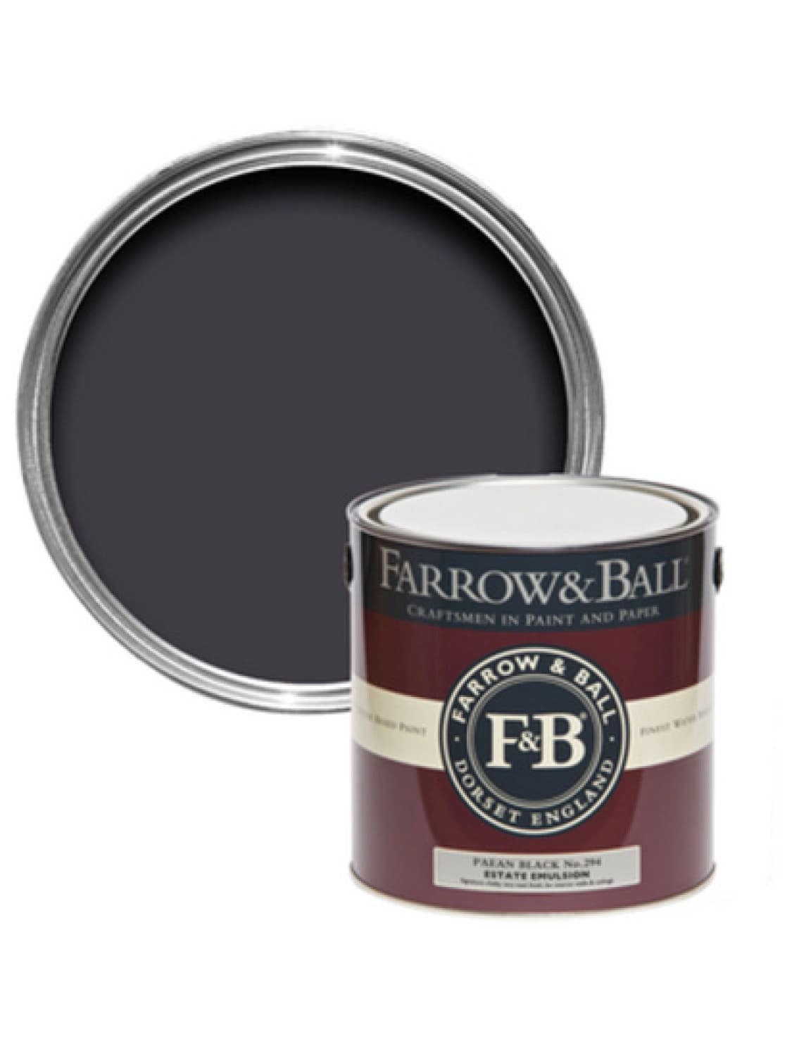 Farrow&Ball Modern Eggshell Paean Black No. 294 - 0,75L