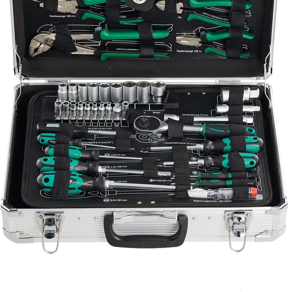 Brüder Mannesmann 29075 Gereedschapset In Koffer - 108-delig thumbnail 2