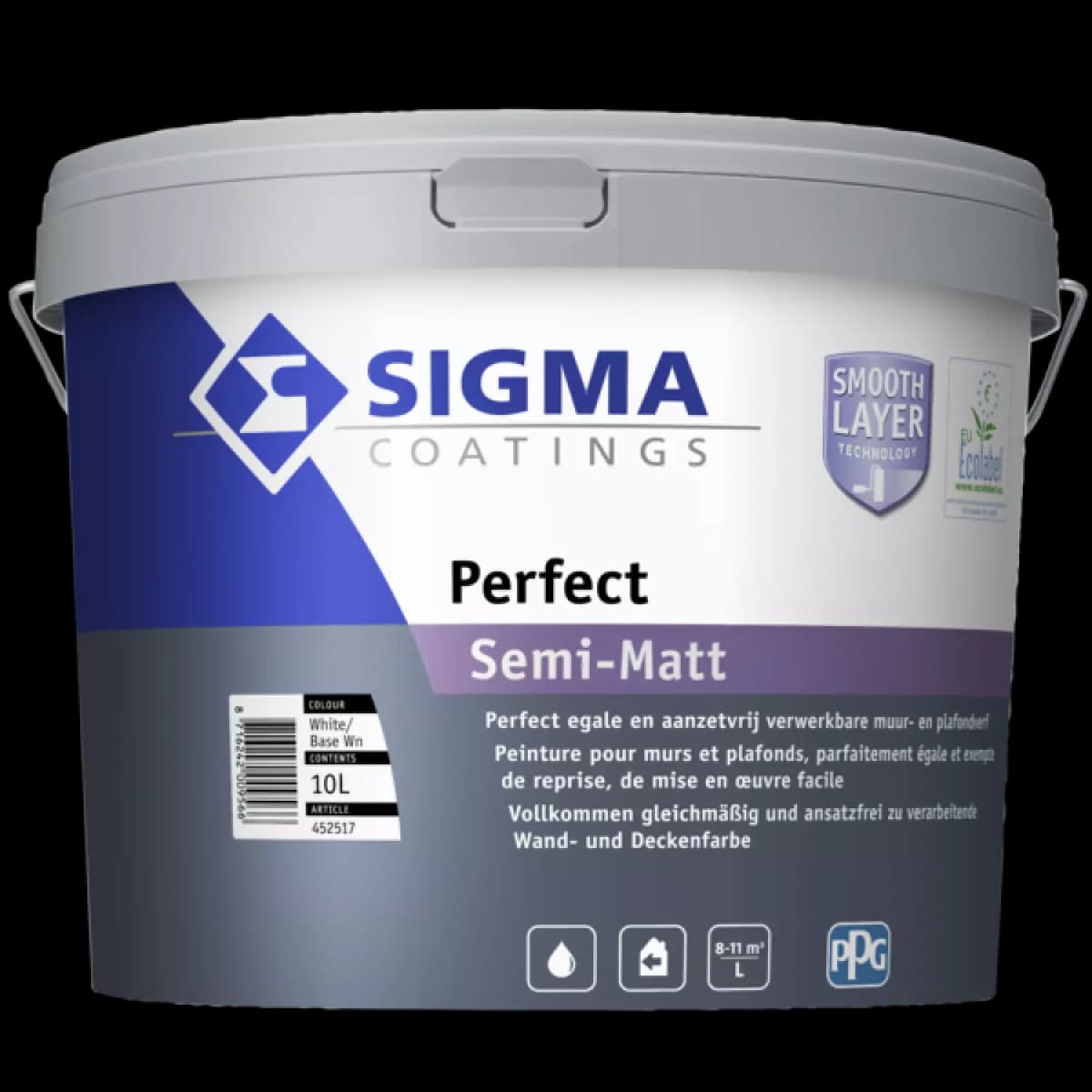 Sigma Perfect Semi-Matt - Op Kleur Gemengd - 10L