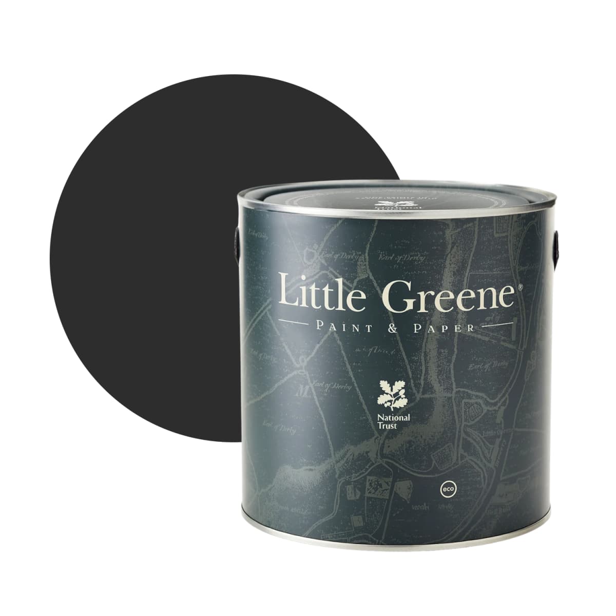 Little Greene Absolute Matt Emulsion - Lamp Black No. 228 - 5L