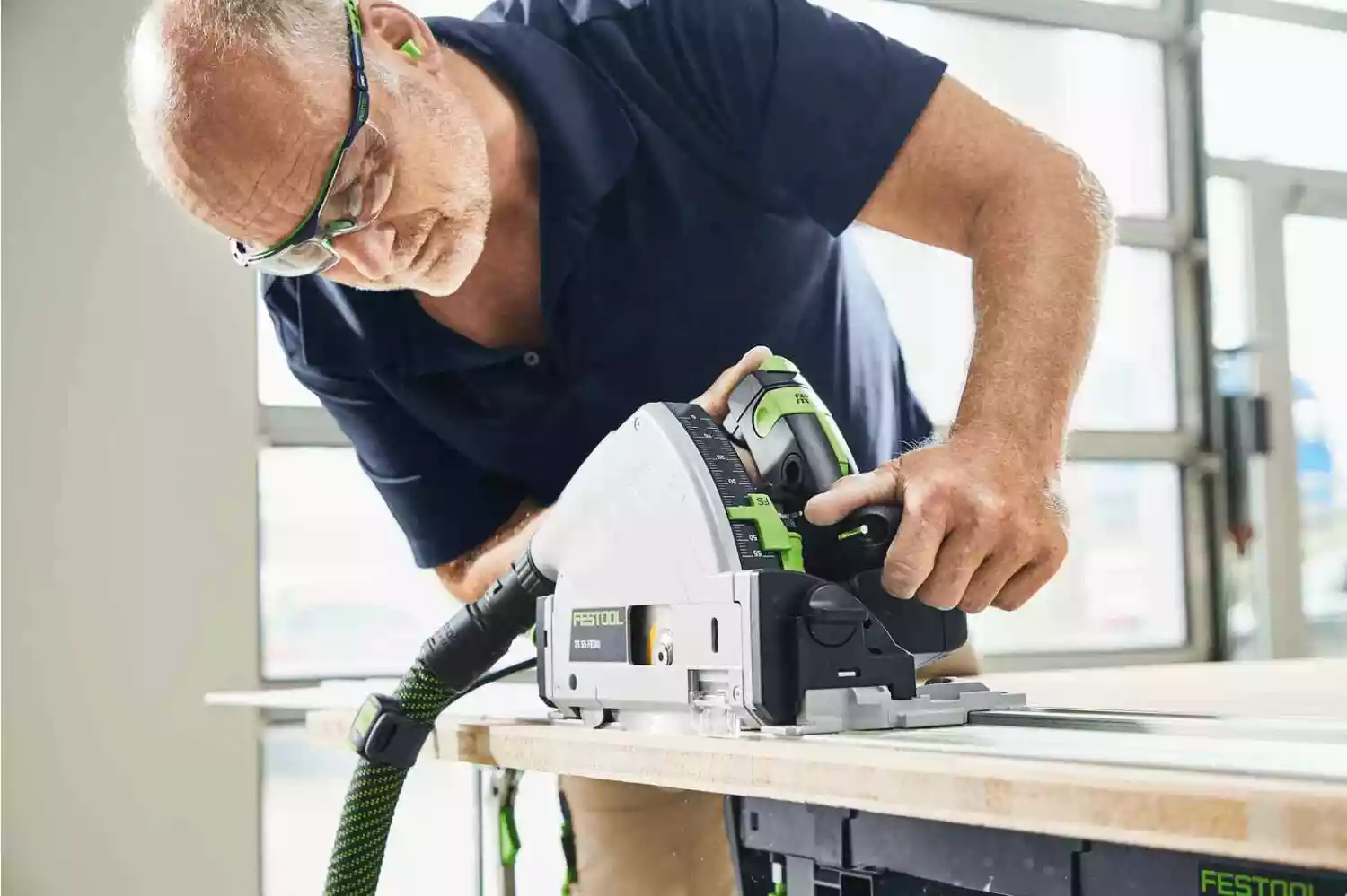 Festool TS 55 FEBQ-Plus Invalcirkelzaagmachine In Systainer - 1200W - 160mm thumbnail 4