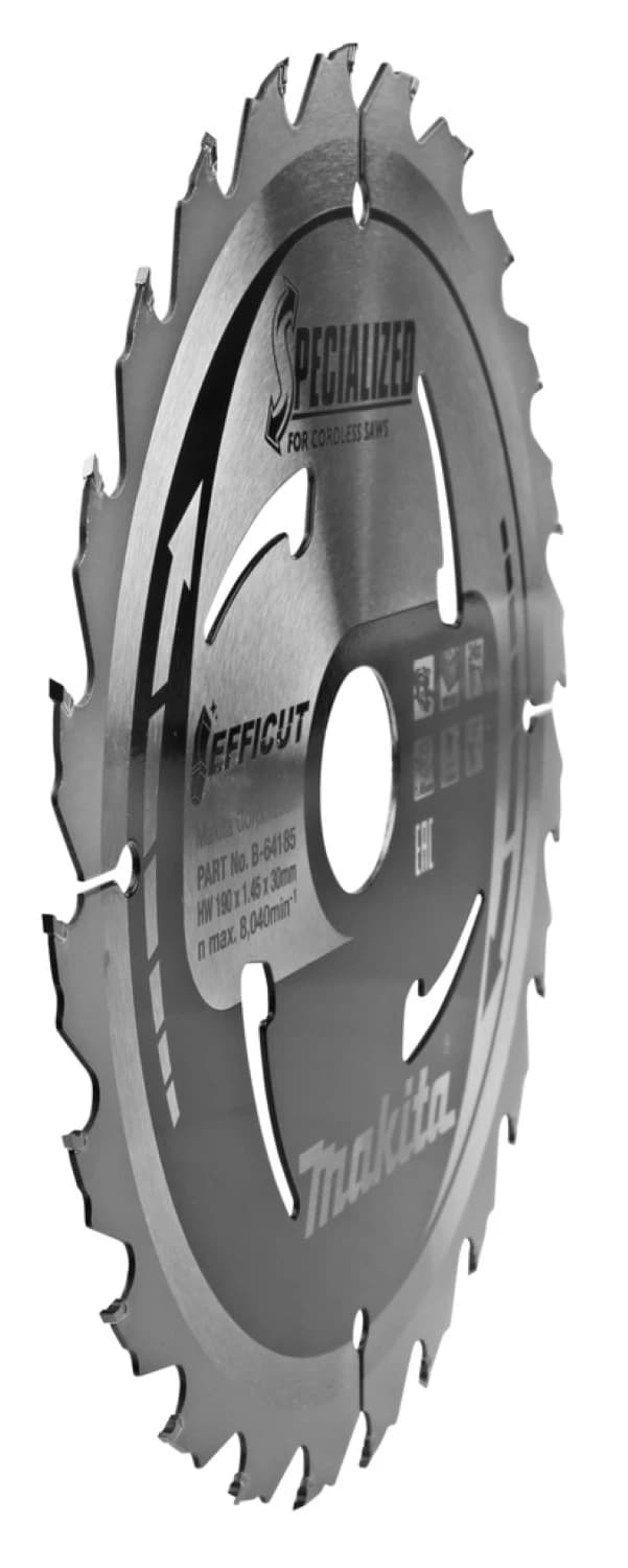 Makita B-64185 Cirkelzaagblad Hout - 190x30x1,45mm 24T thumbnail 2