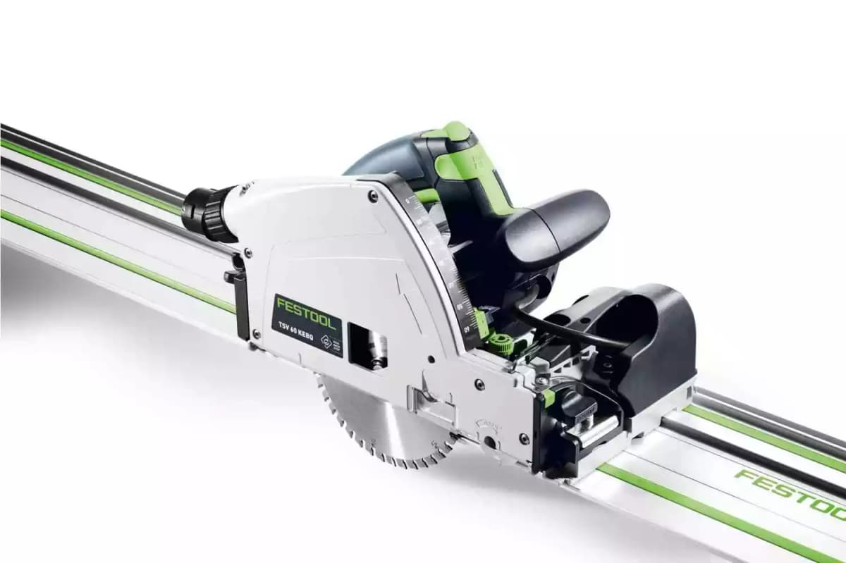 Festool TSV 60 KEBQ-Plus-FS Invalzaag Met Voorritsfunctie Incl. Geleiderail En Cirkelzaagblad In Systainer - 1500W thumbnail 2