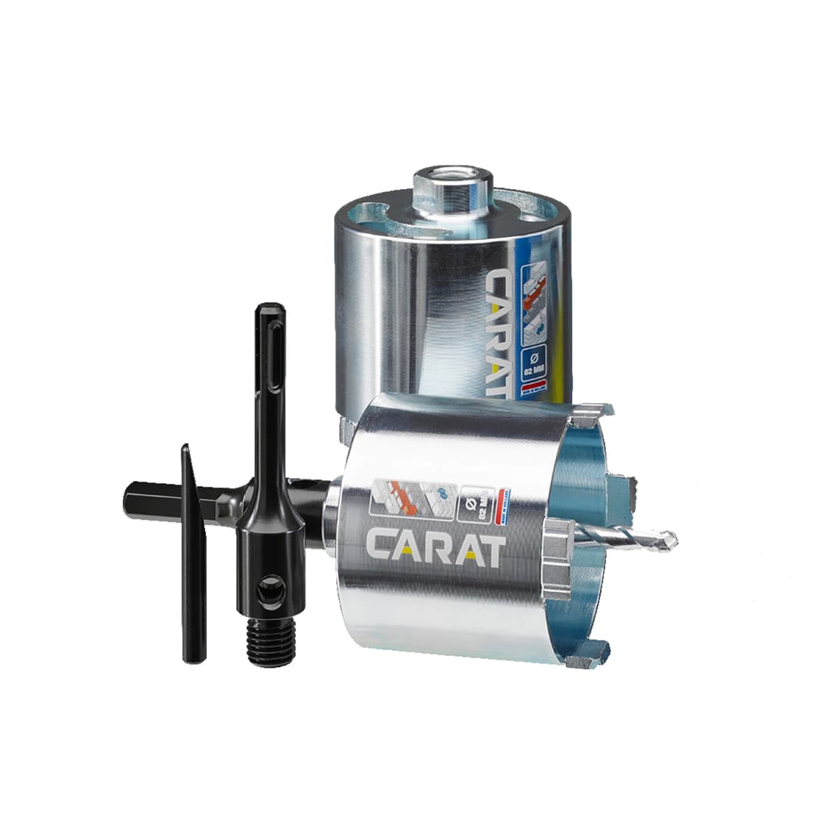 Carat HTS082PA25 2-pack Dozenboor Premium Voor Droogboren - 82 X 60mm M16 - Incl. Accessoires