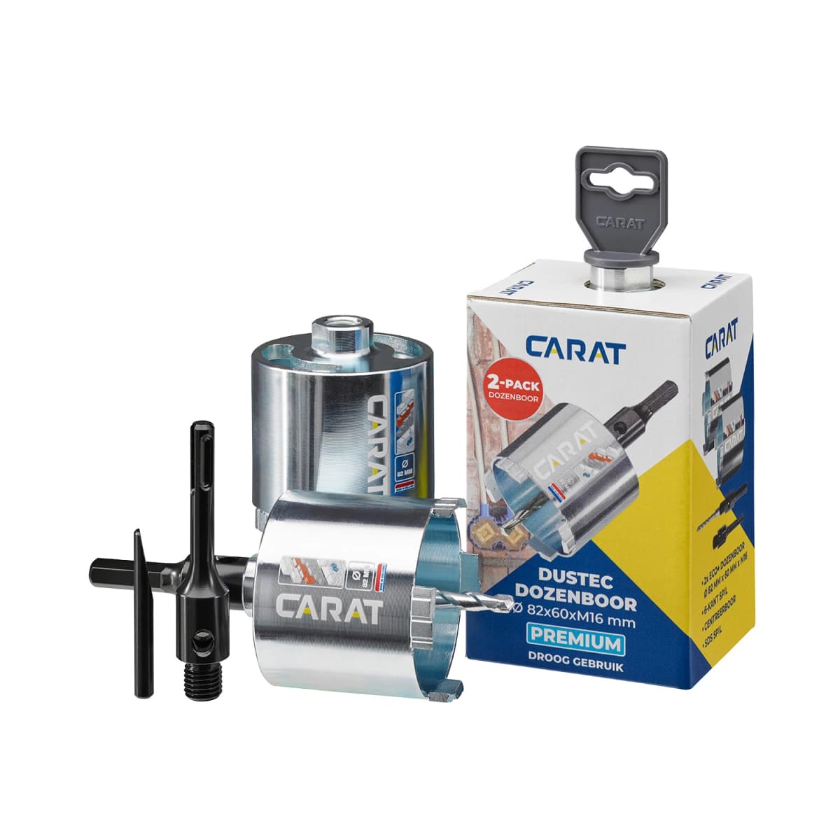 Carat HTS082PA25 2-pack Dozenboor Premium Voor Droogboren - 82 X 60mm M16 - Incl. Accessoires thumbnail 2