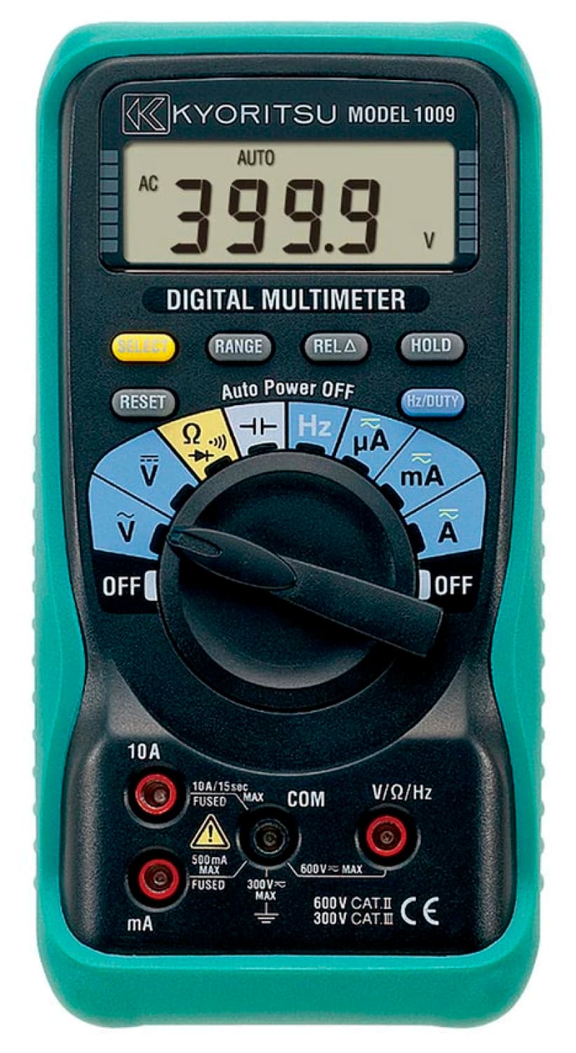 Kyoritsu 1009 Digitale Multimeter - AC/DC 600V&10A