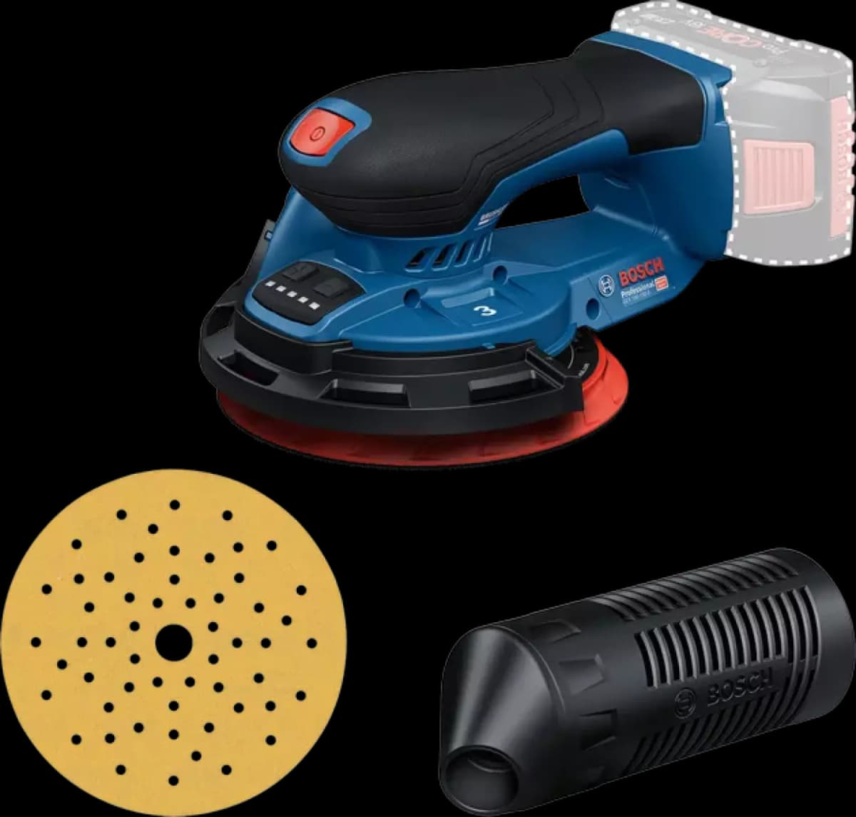 Bosch GEX 18V-150-3 18V Accu Excenterschuurmachine Body thumbnail 3