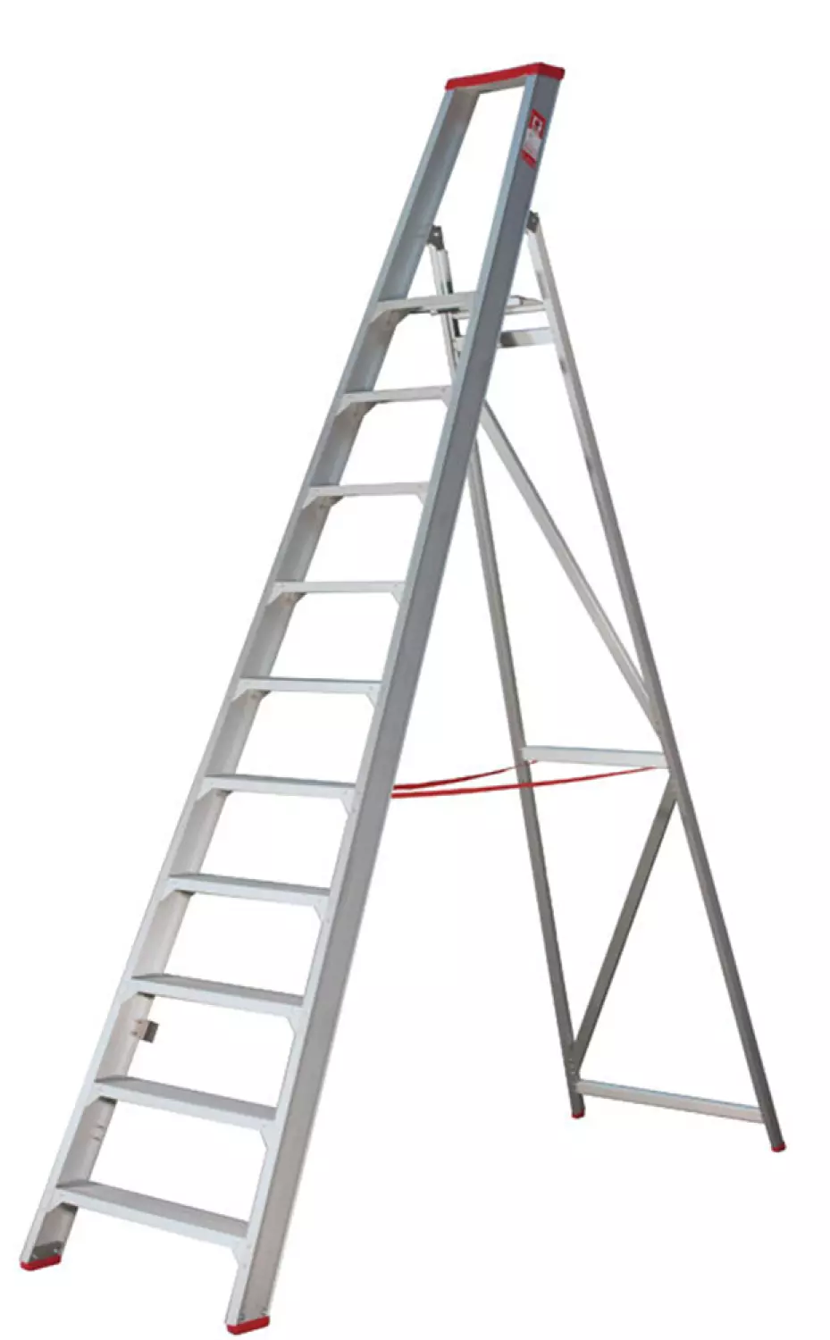 Little Jumbo 4741000110 SuperPRO Trap - Enkel - Aluminium - 10 Treden - Max. Werkhoogte 2.45 M.