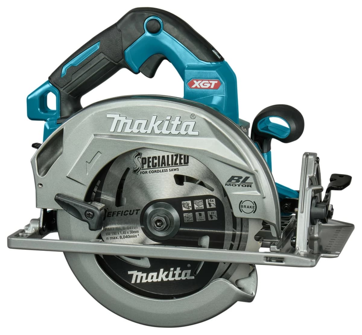 Makita HS003GZ XGT 40V Max Li-Ion Accu Cirkelzaag Body - 190x68,5mm - Koolborstelloos thumbnail 3