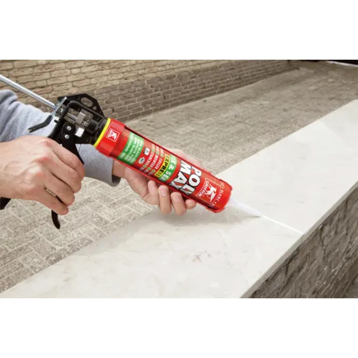 Griffon Poly Max Fix&Seal Express Montagelijm-/afdichtingskit - Wit - Koker - 425gr thumbnail 2